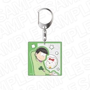 「おそ松さん」×「貼りまわれ!こいぬ」 アクリルキーホルダー チョロ松×マル・チーズの店長