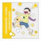 「おそ松さん」×「貼りまわれ！こいぬ」 マイクロファイバー 十四松×ぬ朗