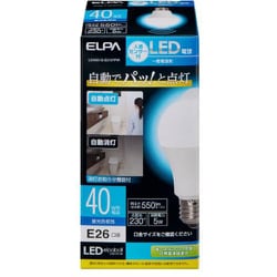 センサー付きLED電球 40W 昼光色相当 LDA5D-G-G5107PIR
