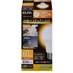 センサー付きLED電球 60W 電球色相当 LDA8L-G-G5110PIR