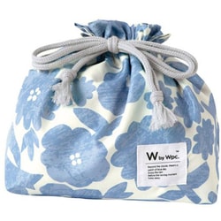 ワールドパーティー Wpc. ランチ巾着 花と鳥ブルー W059-9150-204