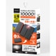 太陽光蓄電対応 ソーラーパネル3面搭載 モバイルバッテリー 10000mAh ブラック HD-S3MB10TABK