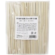 011090 [割り箸 業務用 節付 細竹 20cm 100膳 袋なし]