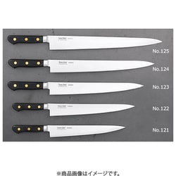 EUカーボン鋼製（ハガネ） 特殊鍛造品 業務用高級家庭用料理包丁 筋引 33cm NO.124