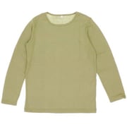 ひまわりオイル加工 クルーネック 長袖 Lサイズ イエロー GCS0485