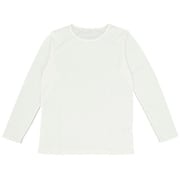 ひまわりオイル加工 クルーネック 長袖 Mサイズ オフホワイト GCS0484