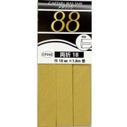 CP242 21 [メタリック 両折 バイアステープ 18mm幅×1.8m巻 ＃21 ゴールド]