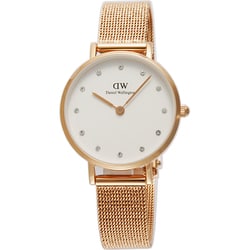 PETITE LUMINE PRESSED MELROSE Rose Gold 28mm White 正規品 2年保証 DW00100528