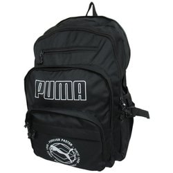 J20336 [PUMA プリントロゴ 2層リュック クロ/シロ]