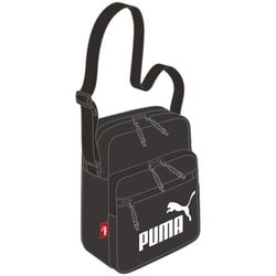 J20347 [PUMA プリントロゴタテ型ショルダー クロ/シロ]