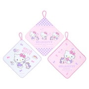 サンリオキャラクターズ ループ付きタオル 3枚セット ハローキティ
