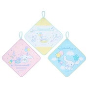 サンリオキャラクターズ ループ付きタオル 3枚セット シナモロール