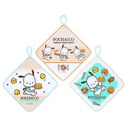 サンリオキャラクターズ ループ付きタオル 3枚セット ポチャッコ