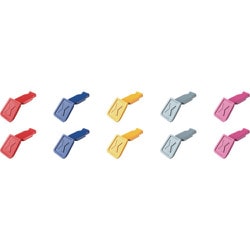 0061-10CV01 [KNIPEX カラーコードクリップ カラーミックスV01（5色X各2ピース）]