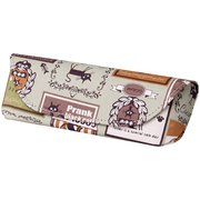 092912 [パール メガネケース HA-135 ネコ ワッペン柄GE]