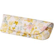 092914 [パール メガネケース HA-136 ボタニカルフラワー YE]