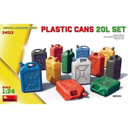MA24013 1/24 プラスチック缶 20L 12個セット [組立式プラスチックモデル]
