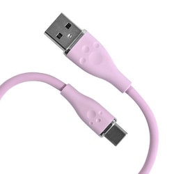 ALG-P5SCAC20PP [PS5用 シリコンケーブル USB Type A to C 2m パープル]