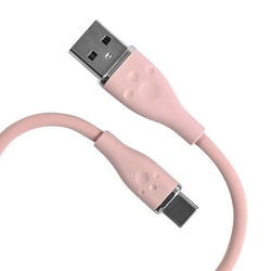 ALG-P5SCAC20PK [PS5用 シリコンケーブル USB Type A to C 2m ピンク]