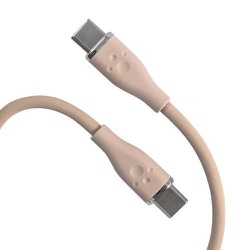 ALG-P560WSCCC20CM [PS5用 60W対応シリコンケーブル USB Type C to C 2m キャメル]