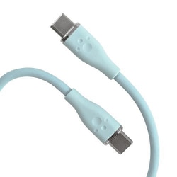 ALG-P560WSCCC20SBL [PS5用 60W対応シリコンケーブル USB Type C to C 2m スカイブルー]