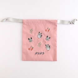 刺繍巾着 チンチラ AD-052