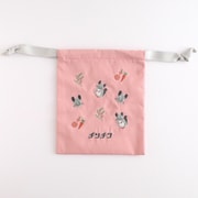 刺繍巾着 チンチラ AD-052