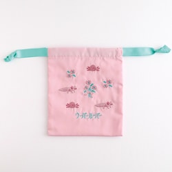 刺繍巾着 ウーパールーパー AD-053