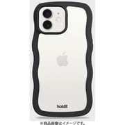 16410 [Wavy Case 背面クリア耐衝撃 iPhone 12/12 Pro用 ケース Black/Transparent]