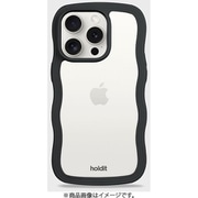 16411 [Wavy Case 背面クリア耐衝撃 iPhone 14 Pro用 ケース Black/Transparent]