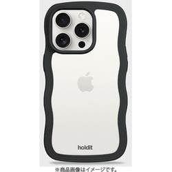 16412 [Wavy Case 背面クリア耐衝撃 iPhone 14 Pro MAX用 ケース Black/Transparent]
