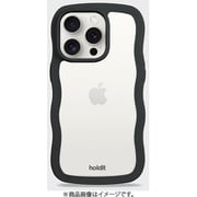 16413 [Wavy Case 背面クリア耐衝撃 iPhone 15 Pro用 ケース Black/Transparent]