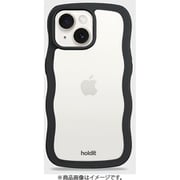 16415 [Wavy Case 背面クリア耐衝撃 iPhone 16e/15/14/13用 ケース Black/Transparent]