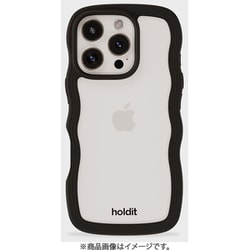 16419 [Wavy Case 背面クリア耐衝撃 iPhone 16 Pro MAX用 ケース Black/Transparent]