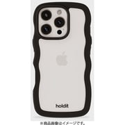 16419 [Wavy Case 背面クリア耐衝撃 iPhone 16 Pro MAX用 ケース Black/Transparent]