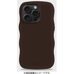 16483 [Wavy Case 耐衝撃 iPhone 15 Pro MAX用 ケース Chocolate]