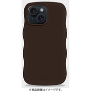 16484 [Wavy Case 耐衝撃 iPhone 16e/15/14/13用 ケース Chocolate]