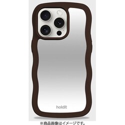 16438 [Wavy Case ミラー耐衝撃 iPhone 12/12 Pro用 ケース Chocolate/Mirror]