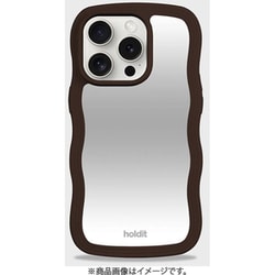 16441 [Wavy Case ミラー耐衝撃 iPhone 15 Pro用 ケース Chocolate/Mirror]