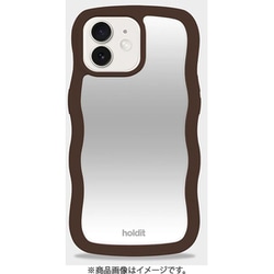 16443 [Wavy Case ミラー耐衝撃 iPhone 16e/15/14/13用 ケース Chocolate/Mirror]