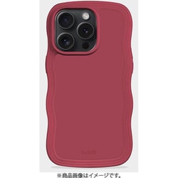 16423 [Wavy Case 耐衝撃 iPhone 15 Pro用 ケース Red Velvet]
