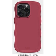 16424 [Wavy Case 耐衝撃 iPhone 15 Pro MAX用 ケース Red Velvet]