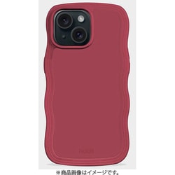16425 [Wavy Case 耐衝撃 iPhone 16e/15/14/13用 ケース Red Velvet]