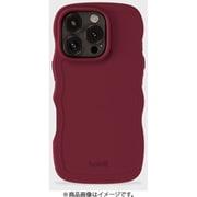 16428 [Wavy Case 耐衝撃 iPhone 16 Pro MAX用 ケース Red Velvet]