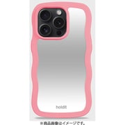 16408 [Wavy Case ミラー耐衝撃 iPhone 15 Pro MAX用 ケース Rouge Pink/Mirror]