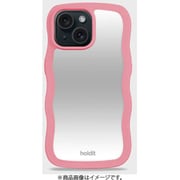 16409 [Wavy Case ミラー耐衝撃 iPhone 16e/15/14/13用 ケース Rouge Pink/Mirror]