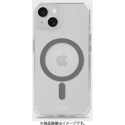 16341 [MagSafe Case iPhone 15/14/13用 MagSafe対応耐衝撃ケース Space Gray/Transparent]