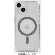 16341 [MagSafe Case iPhone 15/14/13用 MagSafe対応耐衝撃ケース Space Gray/Transparent]