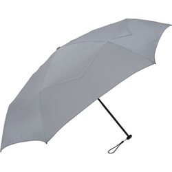 形状安定カーボン折畳み雨傘 親骨55cm 6本骨 グレー MEX55XT-063UI-grey