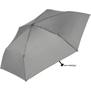 MEX50GW-063UI-grey [超軽量カーボン折りたたみ雨傘 チェック柄50cm 6本骨 グレー]